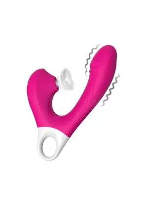 Tlakové stimulátory na klitoris - Romant Lili stimulátor klitorisu a vibrátor 2v1 ružový - RMT144