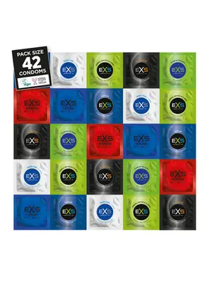 Akčné a darčekové sady kondómov - EXS Variety Pack 2 Kondómy 42 ks - shm42EXSVP2