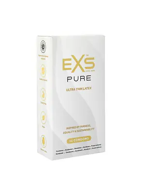 Ultra jemné a tenké kondómy - EXS Pure kondómy 12 ks - shm12EXSPURE