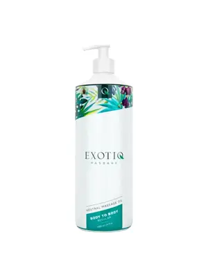 Masážne oleje - Exotiq Body to Body masážny olej neutral 1 l - ecEX-NM-01-1000