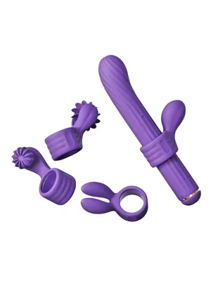 Multifunkčné vibrátory - Magic Stick rabbit vibrátor - Purple - ecMAGICSTICK-S1