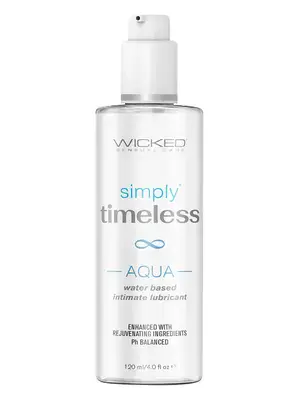 Lubrikačné gély na vodnej báze - WICKED Simply Timeless Aqua lubrikačný gél 120 ml - v252365