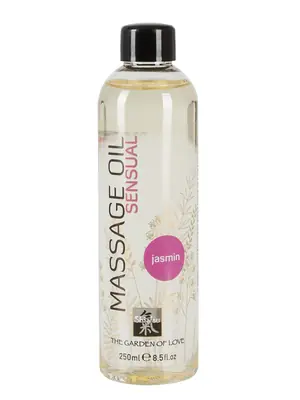 Masážne oleje - Shiatsu Stimulačný masážny olej 250 ml - Sensual (Jasmin) - 6191320000