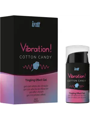Stimulácia klitorisu a vagíny - intt Vibration! Tingling effect gél - Cotton Candy 15 ml - D-238160