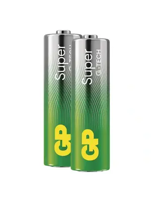 Nabíjačky a batérie - GP Super - alkalická batéria AA 2 ks - B01202