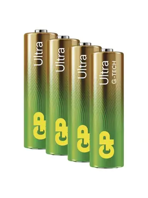 Nabíjačky a batérie - GP Ultra - alkalická batéria AA 4 ks - B02214