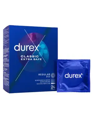 Extra bezpečné a zosilnené kondómy - Durex Extra Safe kondómy 24 ks - 5900627072389