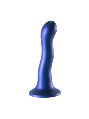 Nasadzovacie penisy, strap-on - OUCH! Curvy G-Spot Dildo 18 cm - shmOU818MBL