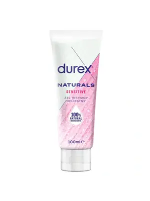 Lubrikačné gély na vodnej báze - DUREX Naturals Sensitive intímny gél 100 ml - 3273784