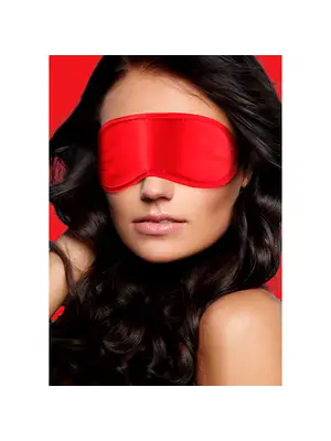 Masky, kukly a pásky cez oči - OUCH! Soft maska na oči - červená - shmOU027RED