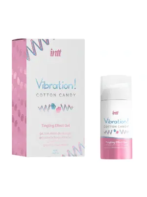 Stimulácia klitorisu a vagíny - INTT Vibration! stimulačný gél - Cotton Candy New 15 ml - VIB0009