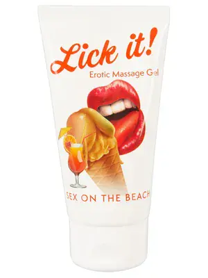 Lubrikační gely pro orální sex - Lickt it! Lubrikačný a masážny gél Sex on the Beach 50 ml - 6295100000