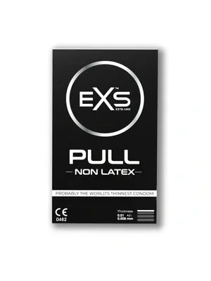 Kondómy bez latexu - EXS Pull Non-Latex kondómy 3 ks - shm3EXSPULL