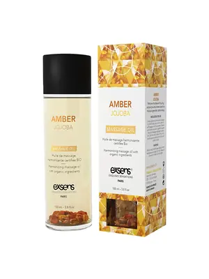 Masážne oleje - exsens Organic masážny olej - Amber jojoba 100 ml - v252345