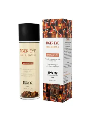 Masážne oleje - exsens Organic masážny olej - Tiger eye Macadamia 100 ml - v252350