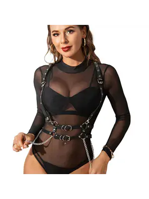 Harness - Subblime Harness s retiazkami - čierny - D-239275