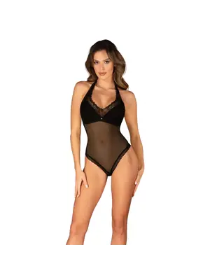 Erotické body a korzety - Obsessive Medilla body - čierne - 26443041941 - XS/S