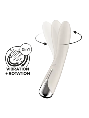 Klasické vibrátory - Satisfyer Spinning Vibe 1 vibrátor - béžový - sat4048710