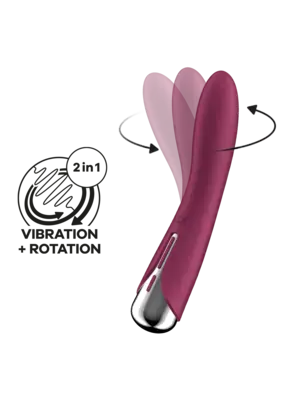 Klasické vibrátory - Satisfyer Spinning Vibe 1 vibrátor - vínový - sat4048697