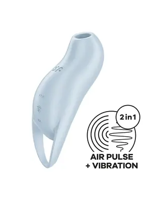 Tlakové stimulátory na klitoris - Satisfyer Pocket Pro 1 stimulátor na klitoris - modrý - sat4045160