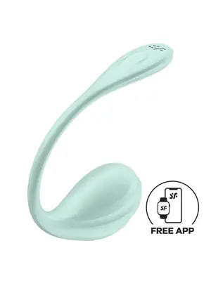 TIpy na valentínske darčeky pre páry - Satisfyer Smooth Petal vibračné vajíčko - zelené - sat4002736