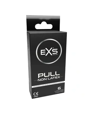 Kondómy bez latexu - EXS Pull Non-Latex kondómy 6 ks - shm6EXSPULL