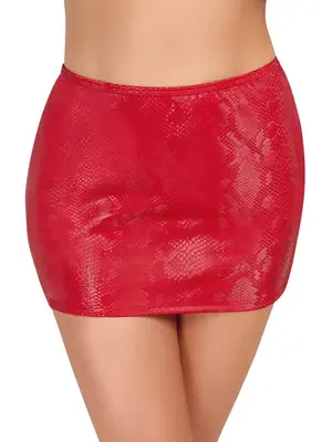 Erotické šaty - Cottelli Party Minisukňa - červená - 27706873041 - L