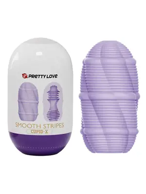 Masturbační vajíčka - Pretty Love Smooth stripes Cupid-X masturbačné vajíčko - D-236975