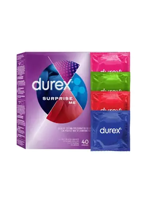 Akčné a darčekové sady kondómov - Durex kondómy Surprise Me 40 ks - 3245345