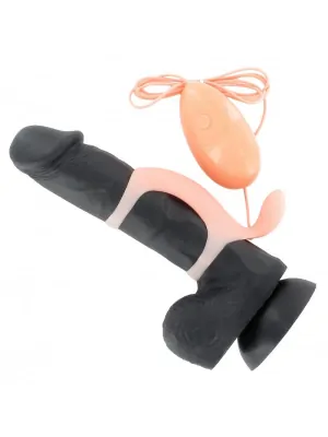 Návleky na penis - BASIC X Vibračný návlek na penis s diaľkovým ovládaním telový - bsc00026