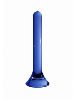 Análne dildá - Chrystalino Tower Sklenené dildo - modré - shmCHR003BLU