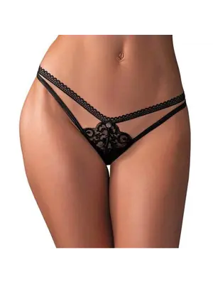 Erotická tangá - Obsessive Blomentis tangá - čierne - 23228201121 - M/L