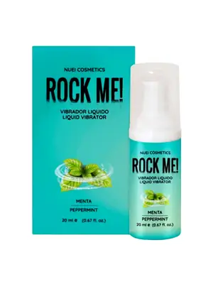 Stimulácia klitorisu a vagíny - NUEI Rock me! tekutý vibrátor 20 ml - mäta - shmNU89049