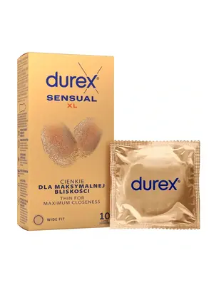 Ultra jemné a tenké kondómy - Durex kondómy Sensual XL 10 ks - 5900627118179