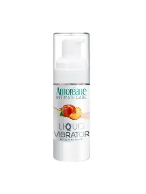 Stimulácia klitorisu a vagíny - Amoréane tekutý vibrátor Peach 30 ml - cx60108