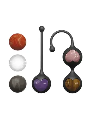 Kegelove guľôčky a vaginálny činky - Adrien Lastic Harmony Stones vaginálne guličky - cx40879