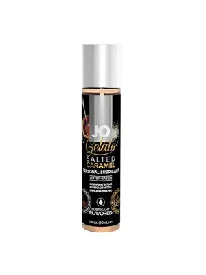 Lubrikačné gély s príchuťou alebo vôňou - JO Gelato lubrikačný gél Slaný karamel 30 ml - E25291