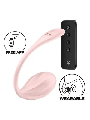 Vibračné vajíčka - Satisfyer Ribbed Petal vibračné vajíčko - ružové - sat4002774