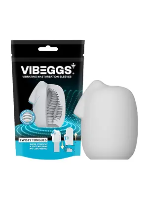Masturbační vajíčka - VIBEGGS Twisty Tongues vibračný masturbátor - rmb11450