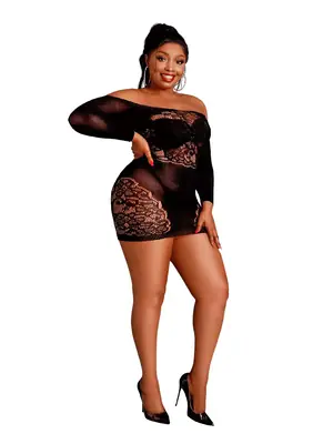 Erotické šaty - Moonlight Lingerie Plus Model 07 minišaty - cx32107