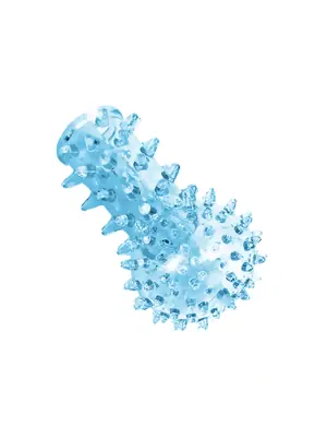 Návleky na prst a prstové vibrátory - BASIC X TouchMe - stimulačný návlek na prst a vibrátor modrý - BSC00275blue