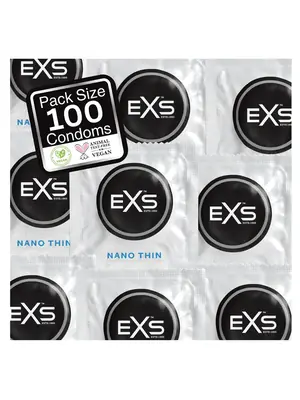 Ultra jemné a tenké kondómy - EXS Nano Thin kondómy 100 ks - shm100EXSNANO