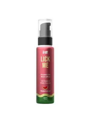 Lubrikační gely pro orální sex - INTT Lick me Zbozkateľný gél s hrejivým efektom 50 ml - Watermelon - LCK0004