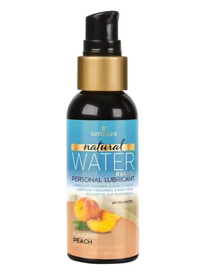 Lubrikačné gély s príchuťou alebo vôňou - SENSUVA Natural lubrikačný gél 57 ml - broskyňa - v252566