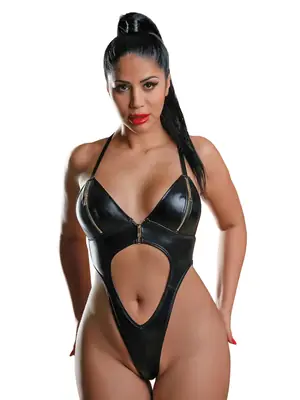 Erotické body a korzety - Daring Intimates body Naughty Whispers Wetlook - s75367LXL - L/XL
