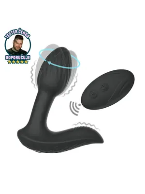 Vibračné análne kolíky - BASIC X Rolo rotačný análny kolík - BSC00492