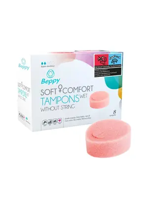 Menštruačné pomôcky - Beppy Wet anatomický penový tampón 8 ks - s96205