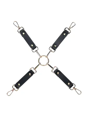 Putá a bondage - Ouch! Milan Collection pútací kríž - shmOU966BLKRD