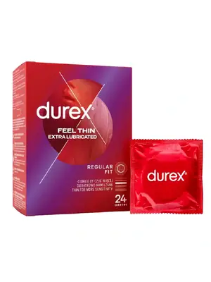 Ultra jemné a tenké kondómy - Durex kondómy Feel Thin Extra Lubricated 24 ks - 3289149