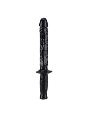 Dildá a vibrátory XXL - Get Real The Manhandler dildo s rukoväťou - čierne - s10136blk